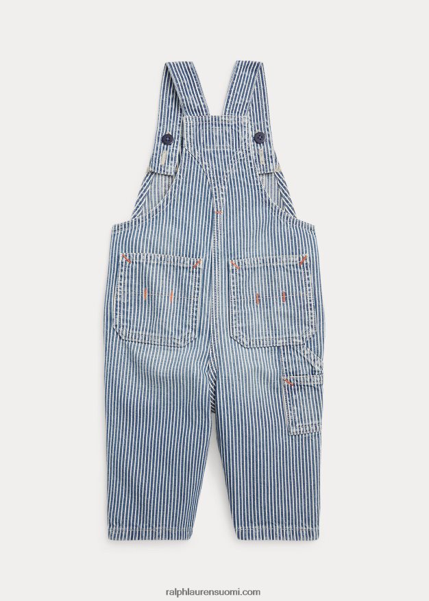 Ralph Lauren vauva raidallinen puuvillafarkkuhaalari 0Z24ZR8173 patterson pesu