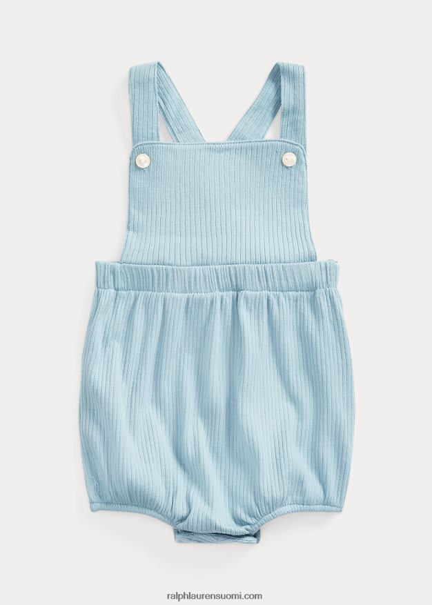 Ralph Lauren vauva uurrettu puuvillakuplahaalari 0Z24ZR7735 sininen muistiinpano