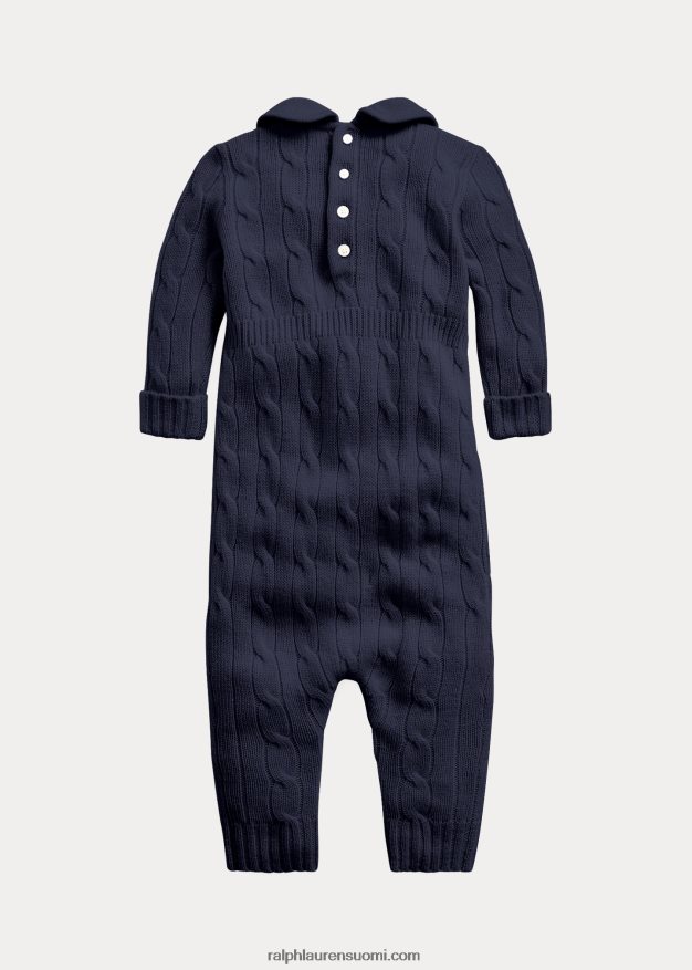 Ralph Lauren vauva kashmir neulottu kaulushaalari 0Z24ZR7737 yliopiston laivasto