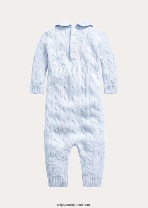 Ralph Lauren vauva kashmir neulottu kaulushaalari 0Z24ZR7738 helmensininen