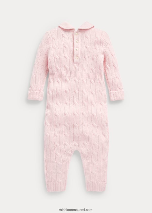 Ralph Lauren vauva kashmir neulottu kaulushaalari 0Z24ZR7742 aamu pinkki