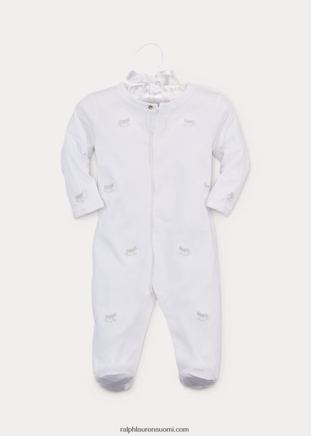 Ralph Lauren vauva keinuhevonen puuvillajalkainen haalari 0Z24ZR8174
