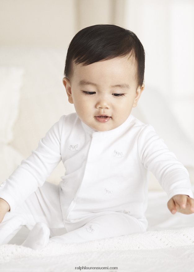 Ralph Lauren vauva keinuhevonen puuvillajalkainen haalari 0Z24ZR8174