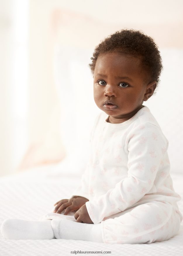 Ralph Lauren vauva luomupuuvillasta avohaalari 0Z24ZR8176 pinkki multi