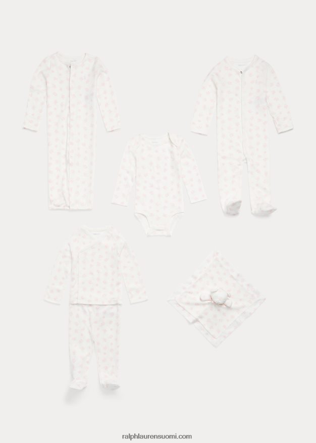 Ralph Lauren vauva luomupuuvillasta avohaalari 0Z24ZR8176 pinkki multi