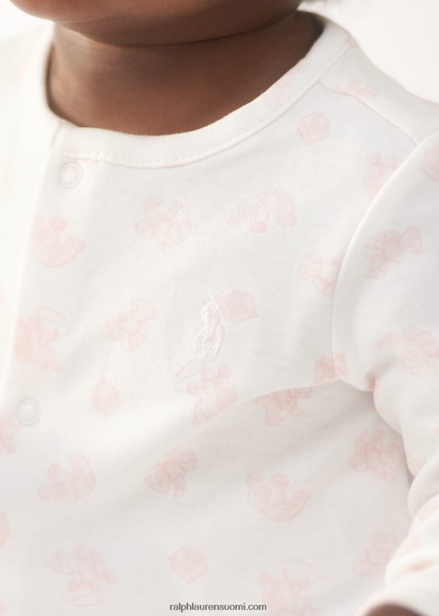 Ralph Lauren vauva luomupuuvillasta avohaalari 0Z24ZR8176 pinkki multi