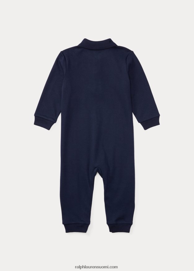 Ralph Lauren vauva pehmeä puuvillainen poolohaalari 0Z24ZR7707 hienostunut laivasto