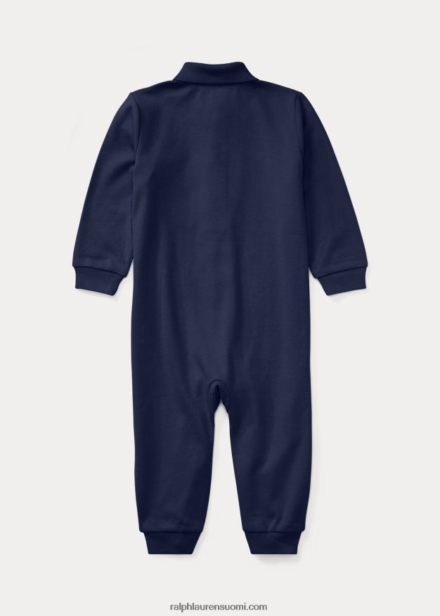 Ralph Lauren vauva pehmeä puuvillainen poolohaalari 0Z24ZR7708 hienostunut laivasto