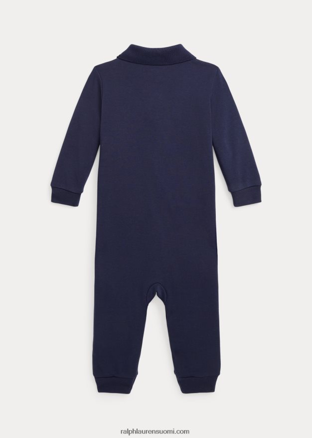Ralph Lauren vauva pehmeä puuvillainen poolohaalari 0Z24ZR7741 hienostunut laivasto