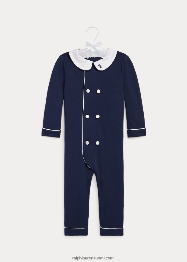 Ralph Lauren vauva puuvillainen kaksirivinen haalari 0Z24ZR7743 rfd nvy