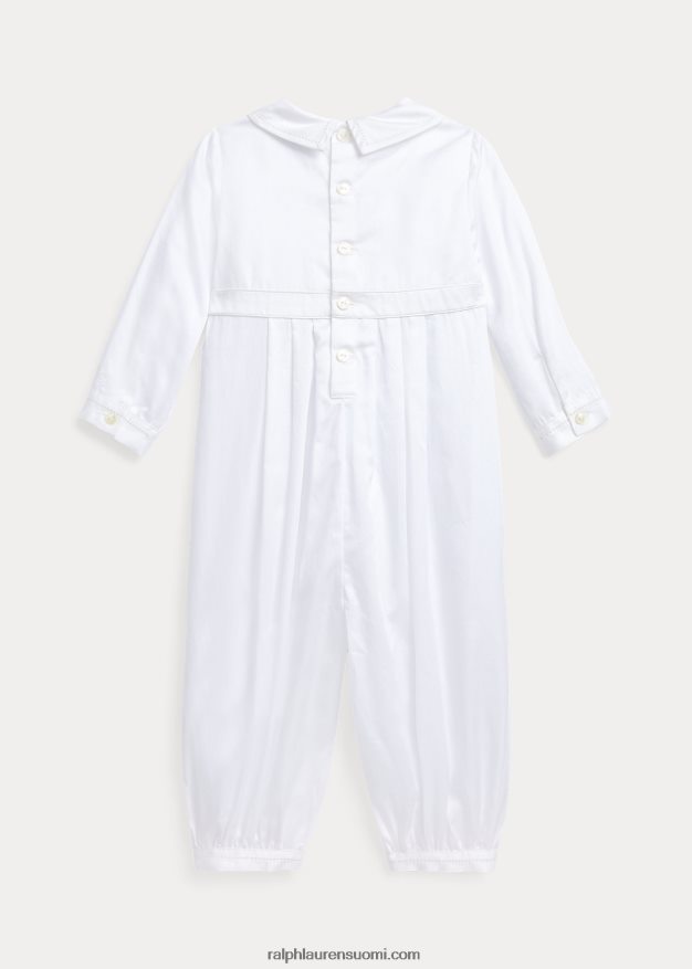 Ralph Lauren vauva puuvillainen kastehaalari 0Z24ZR7746 valkoinen