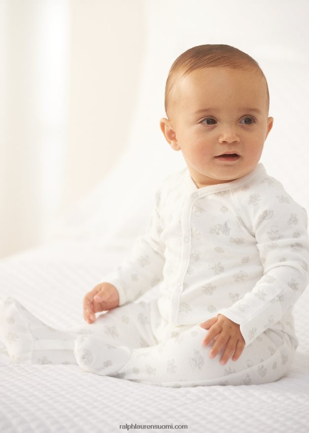 Ralph Lauren vauva puuvillajalkainen haalari 0Z24ZR10017 harmaa multi