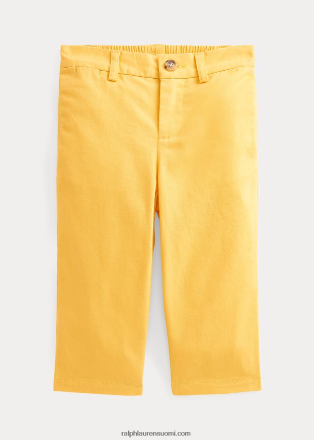 Ralph Lauren vauva joustavat puuvillaiset chinohousut 0Z24ZR7969 ranta keltainen