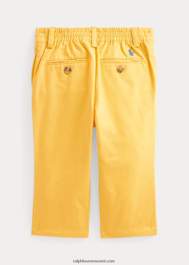 Ralph Lauren vauva joustavat puuvillaiset chinohousut 0Z24ZR7969 ranta keltainen