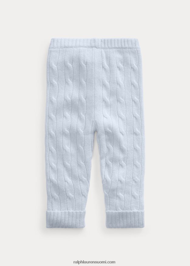 Ralph Lauren vauva kaapelineulotut kashmirhousut 0Z24ZR8297 helmensininen