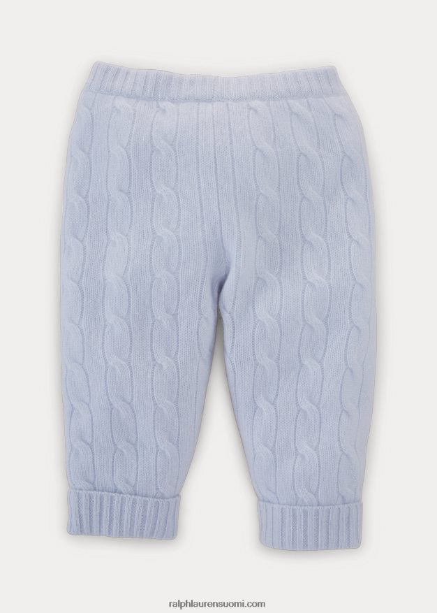 Ralph Lauren vauva kaapelineulotut kashmirhousut 0Z24ZR8297 helmensininen