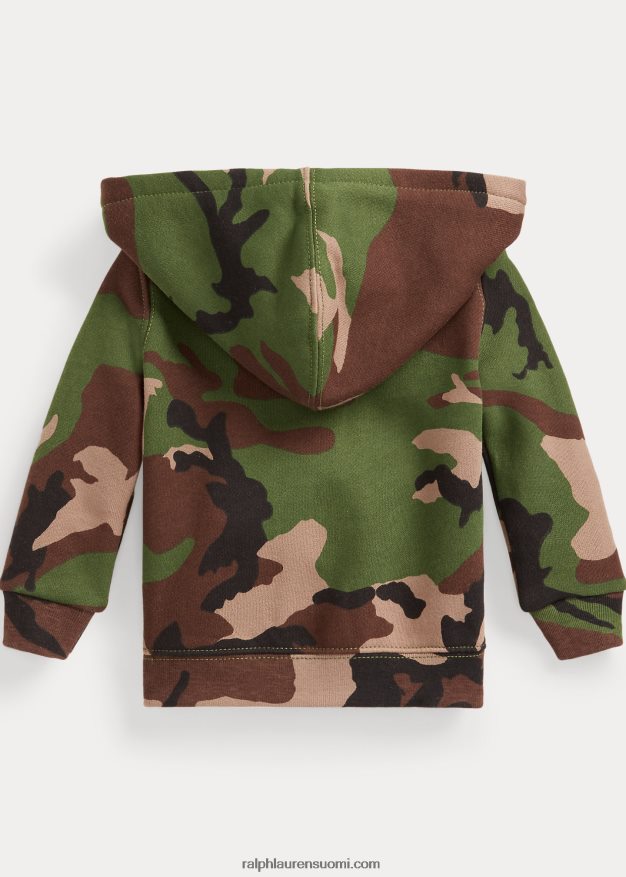 Ralph Lauren vauva täysvetoketjullinen fleecehuppari 0Z24ZR7980 ylimääräinen camo