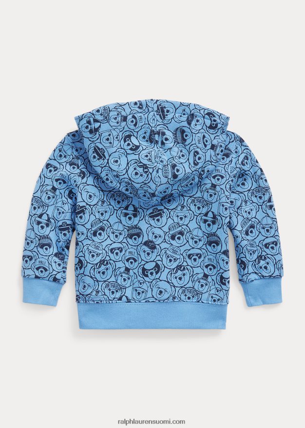 Ralph Lauren vauva täysvetoketjullinen polo bear fleece -huppari 0Z24ZR8309 satamasaari sininen/laivasto