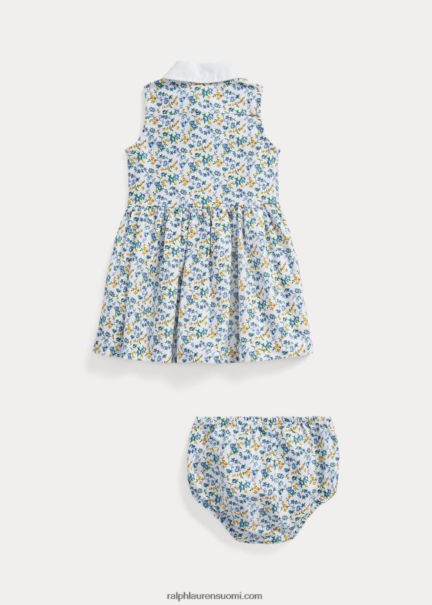 Ralph Lauren vauva kukkapuuvillainen paitamekko & bloomer 0Z24ZR8232 harper ditsy