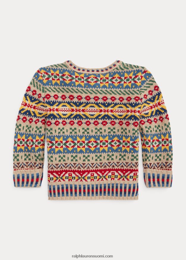 Ralph Lauren vauva Fair Isle -puuvillasekoitepusero 0Z24ZR8321 multi fairisle