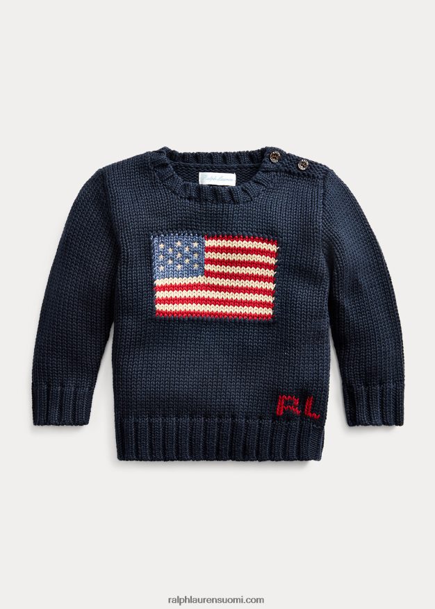 Ralph Lauren vauva ikoninen lippupusero 0Z24ZR7984 metsästäjä laivasto