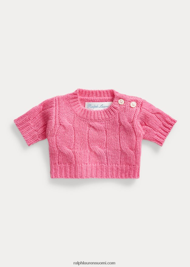 Ralph Lauren vauva pieni poolo bear kashmir villapaita 0Z24ZR8107 hammond pinkki