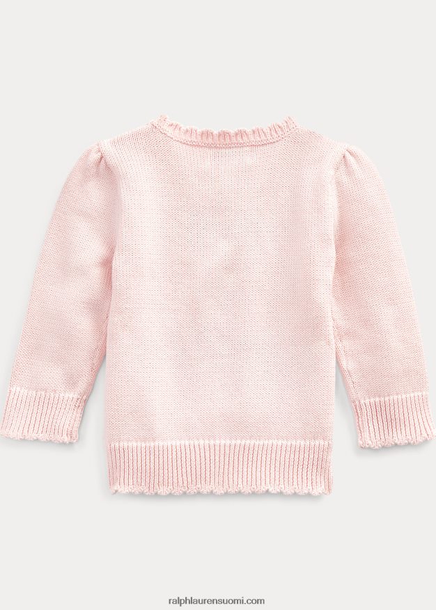 Ralph Lauren vauva poolo bear puuvillapusero 0Z24ZR7990 akaasia pinkki
