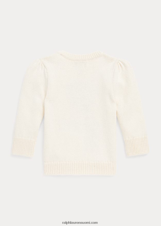 Ralph Lauren vauva poolo bear puuvillasekoitepusero 0Z24ZR8317 klubitalo kerma