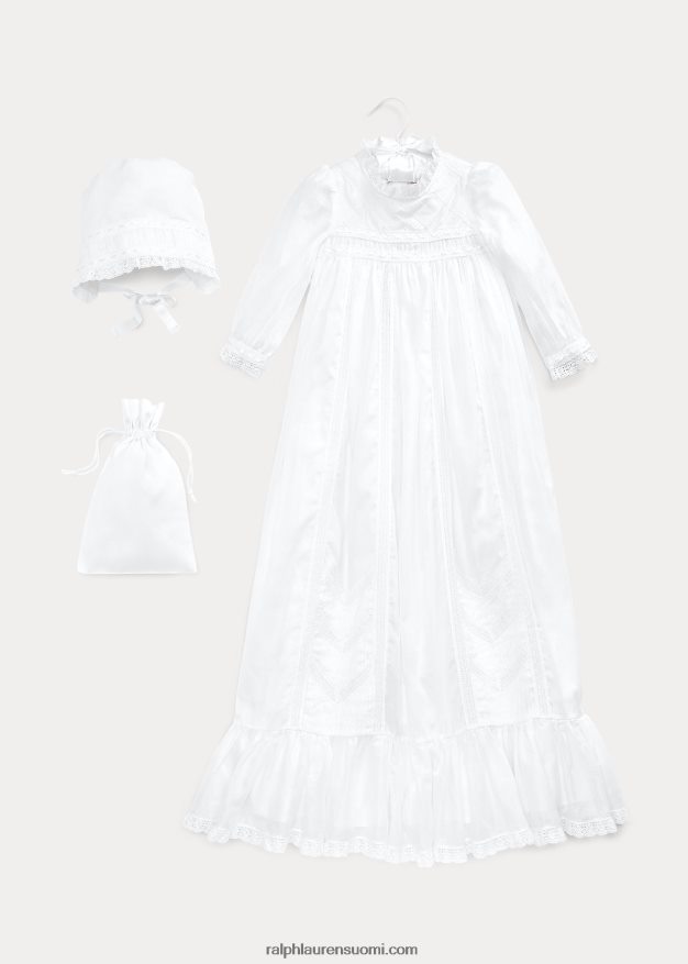 Ralph Lauren vauva 3-osainen kastesarja 0Z24ZR10035 valkoinen