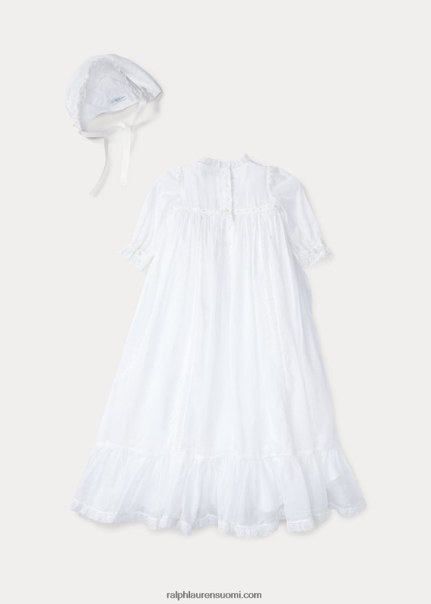 Ralph Lauren vauva 3-osainen kastesarja 0Z24ZR10035 valkoinen