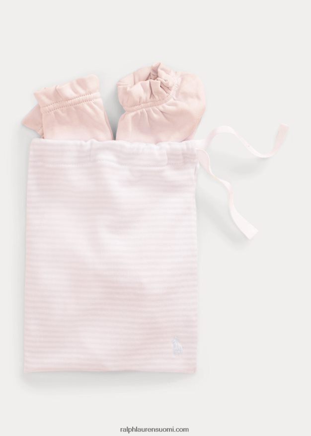 Ralph Lauren vauva Luomupuuvillasta valmistettu 3-osainen lahjasetti 0Z24ZR10045 herkkä pinkki