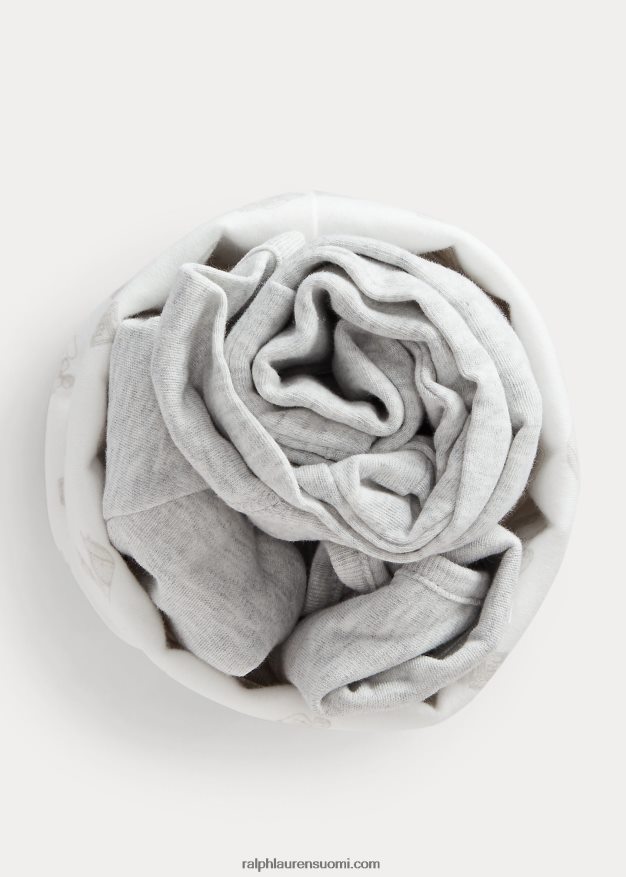 Ralph Lauren vauva Luomupuuvillasta valmistettu 4-osainen lahjasetti 0Z24ZR7831 kvartsi kanerva