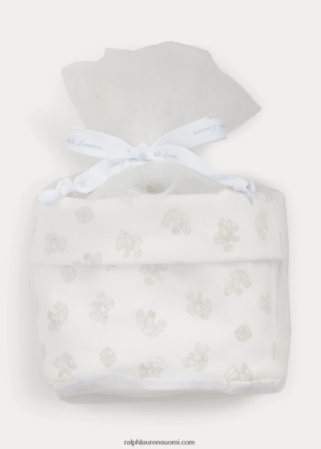 Ralph Lauren vauva Luomupuuvillasta valmistettu 4-osainen lahjasetti 0Z24ZR7831 kvartsi kanerva