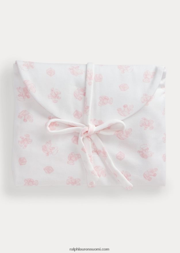 Ralph Lauren vauva Luomupuuvillasta valmistettu 5-osainen lahjasetti 0Z24ZR8217 pinkki multi