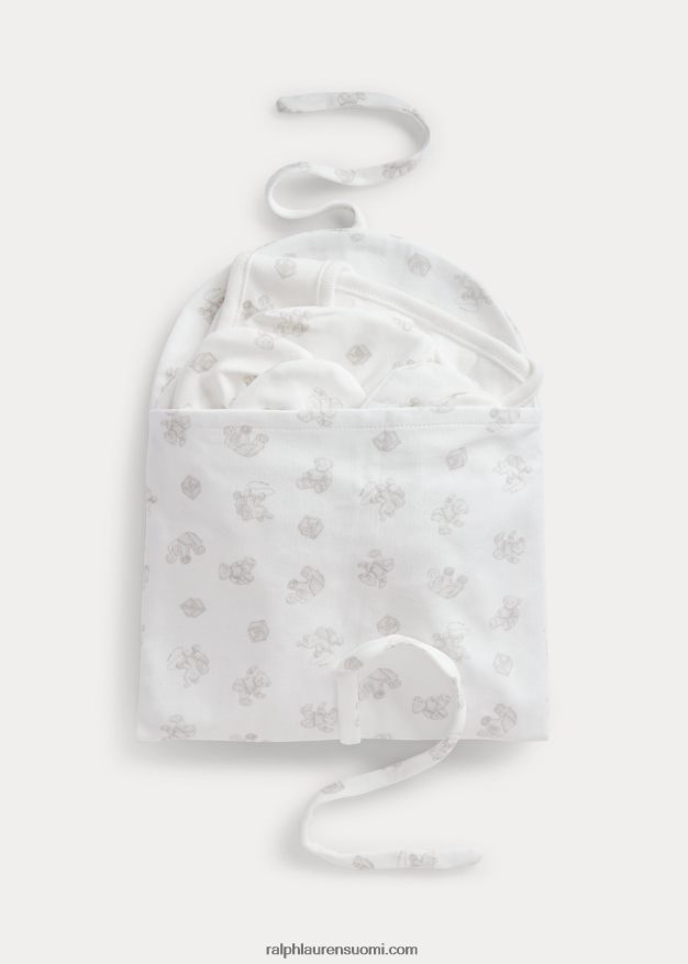 Ralph Lauren vauva Luomupuuvillasta valmistettu 5-osainen lahjasetti 0Z24ZR8219 harmaa multi