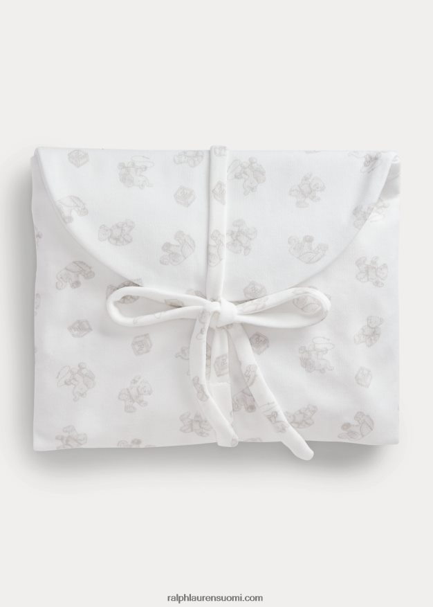 Ralph Lauren vauva Luomupuuvillasta valmistettu 5-osainen lahjasetti 0Z24ZR8219 harmaa multi