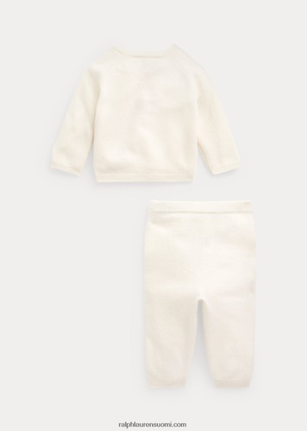 Ralph Lauren vauva kashmir villapaita ja housutsetti 0Z24ZR7800 vaaleansininen