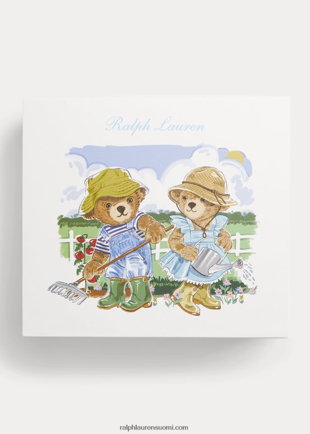 Ralph Lauren vauva poolokarhu puuvillainen 5-osainen lahjasetti 0Z24ZR7822 tyttö puutarhakarhu
