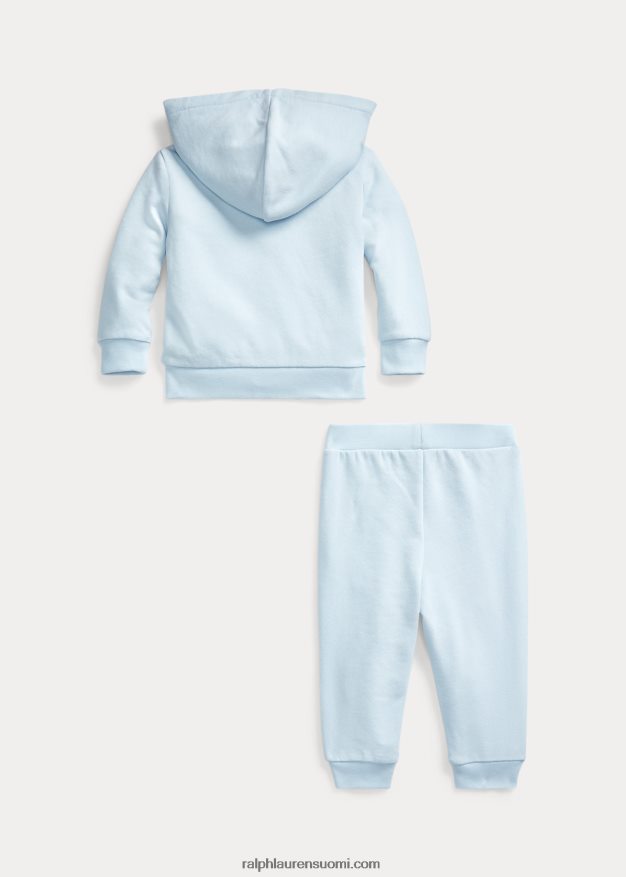 Ralph Lauren vauva ranskalainen froteehuppari ja housutsetti 0Z24ZR7778 berylinsininen