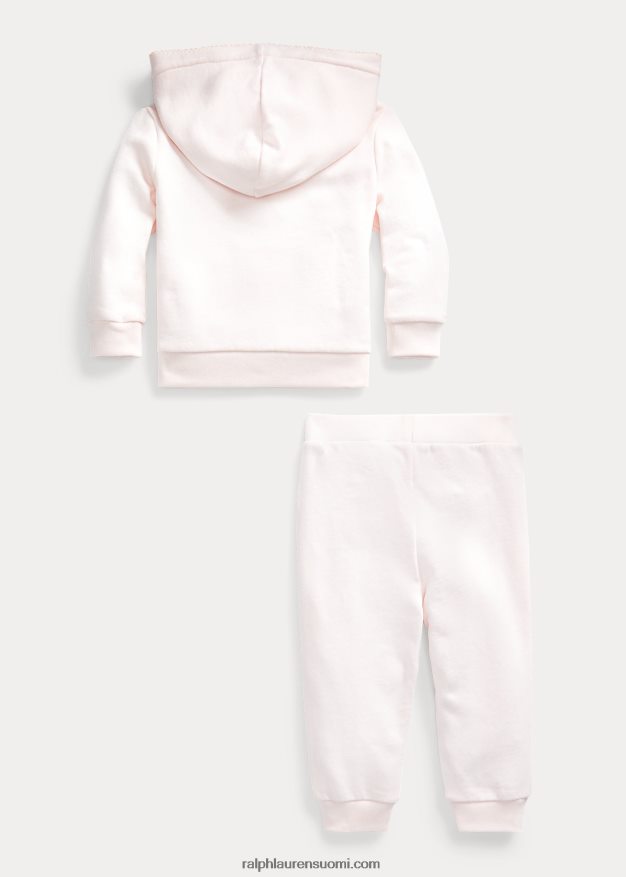 Ralph Lauren vauva ranskalainen froteehuppari ja housutsetti 0Z24ZR7789 herkkä pinkki