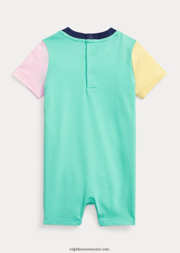 Ralph Lauren vauva Lyhyt värillinen puuvillajersey 0Z24ZR8153 satamasaari sininen multi