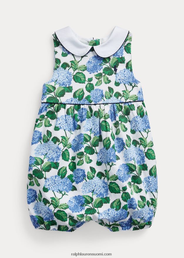Ralph Lauren vauva floral stretch dobby bubble shortall 0Z24ZR8157 kukkainen hortensia