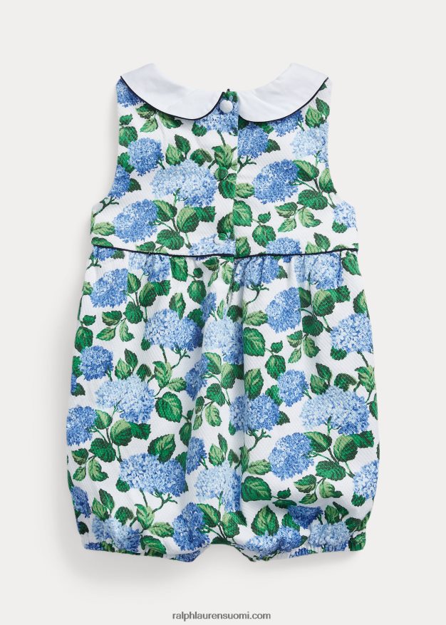 Ralph Lauren vauva floral stretch dobby bubble shortall 0Z24ZR8157 kukkainen hortensia