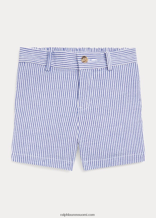 Ralph Lauren vauva joustava puuvilla seersucker lyhyt 0Z24ZR7914 sininen seersicker