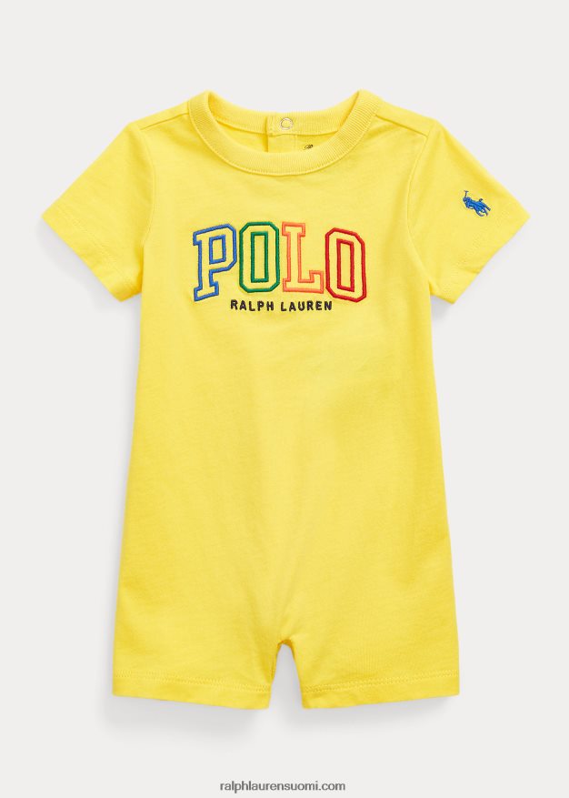 Ralph Lauren vauva logo puuvillajersey shortall 0Z24ZR8152 sitruunamurska