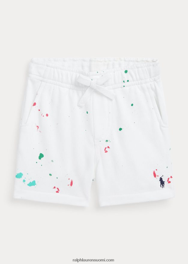Ralph Lauren vauva maali roiske-print spa frotee lyhyt 0Z24ZR7929 valkoinen