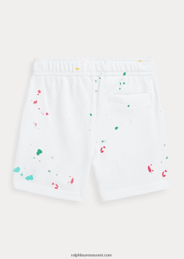 Ralph Lauren vauva maali roiske-print spa frotee lyhyt 0Z24ZR7929 valkoinen