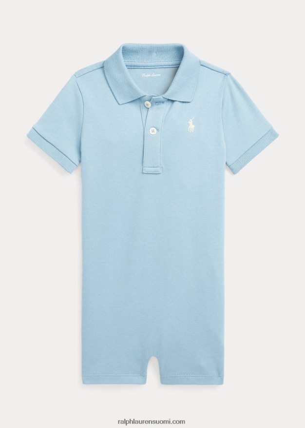 Ralph Lauren vauva pehmeä puuvillainen poolo shortsit 0Z24ZR7661 sininen muistiinpano