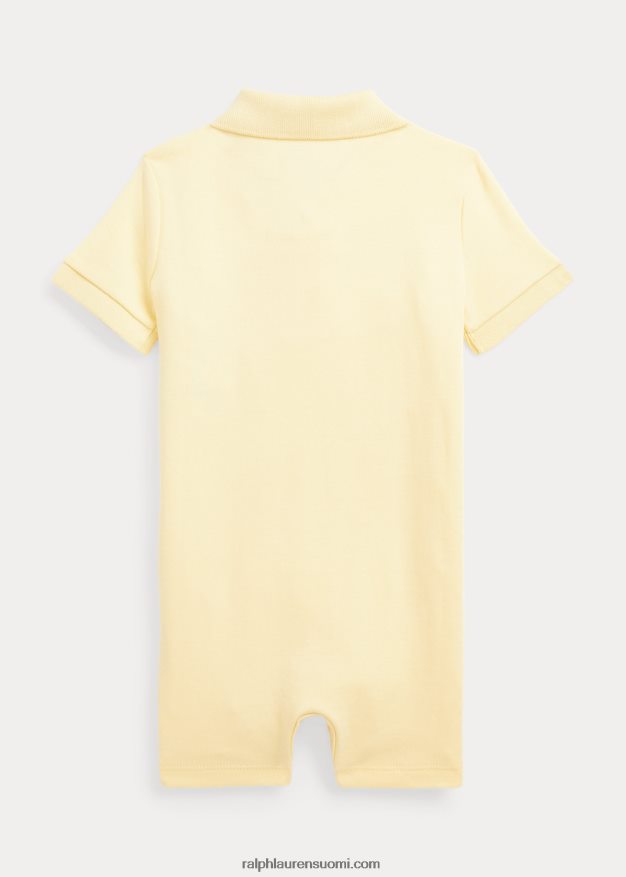 Ralph Lauren vauva pehmeä puuvillainen poolo shortsit 0Z24ZR7662 t-linnun keltainen