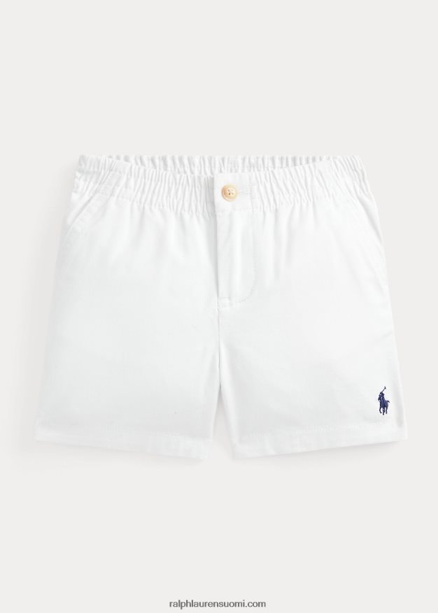 Ralph Lauren vauva polo prepster flex abrasion twill short 0Z24ZR7905 kannenpesuaine valkoinen